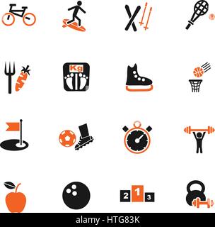 Sport web icons pour la conception d'interface utilisateur Illustration de Vecteur