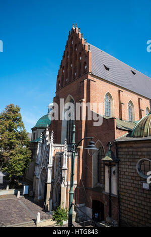 La zone autour de l'Église à Cracovie Pologne Dominika chambre à de nombreuses ambassades étrangères Banque D'Images