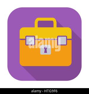 Porte-documents. Télévision couleur unique icône. Vector illustration. Illustration de Vecteur