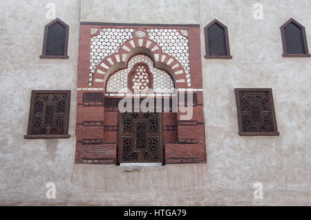 Abu al Haggag mosquée dans le complexe du temple de Louxor sur la rive orientale du Nil Banque D'Images