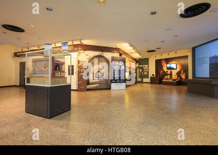 Musée et expositions de Fort Pulaski centre d'accueil.. Banque D'Images