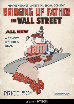 'L'éducation de père dans Wall Street" 1921 George McManus Partitions Musicales couvrir Banque D'Images