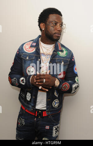 Hollywood, FL, USA 14th Mar, 2017 Gucci Mane visis 99JAMZ station de radio le 14 mars 2017 à Hollywood, en Floride Banque D'Images