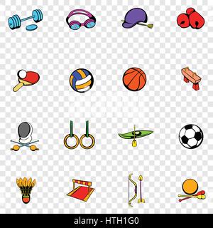 Appareils de sport set icons Illustration de Vecteur