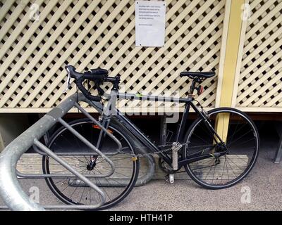 Location dans un râteau de vélo Banque D'Images