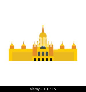 Cathédrale de l'Almudena, Madrid, l'icône de style plat Illustration de Vecteur