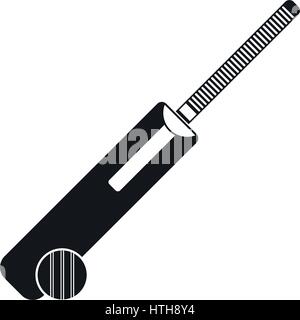 Cricket et la balle, l'icône de style simple. Illustration de Vecteur