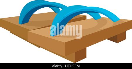 Geta, icône de style cartoon Illustration de Vecteur