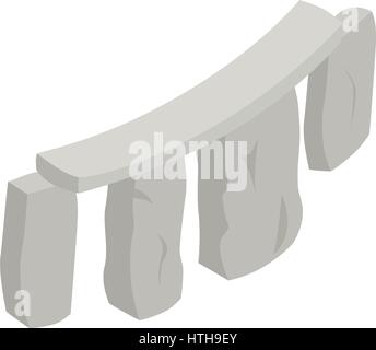 Stonehenge, icône de style 3D isométrique Illustration de Vecteur