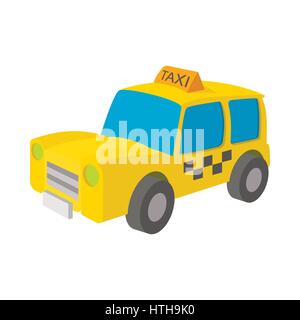 Dans l'icône Taxi cartoon style Illustration de Vecteur