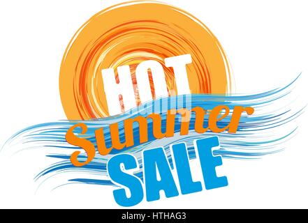 Hot Summer Sale banner Illustration de Vecteur