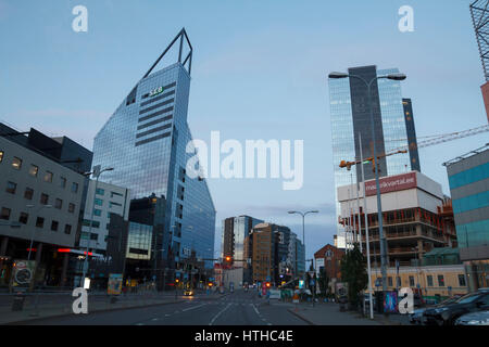 Hôtel moderne du centre-ville de Tallinn, la capitale et la plus grande ville d'Estonie. Il est situé sur la côte nord de la Banque D'Images