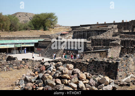 Teotihuacan, la vallée du Mexique, État de Mexico. Banque D'Images