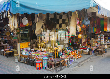 Boutique de souvenirs, quartier des Habous, Nouvelle Medina, Casablanca, Maroc Banque D'Images