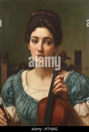 Sir Edward John Poynter - Le violoniste Banque D'Images