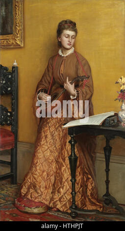 Valentine Cameron Famille Prinsep - Le joueur de mandoline Banque D'Images