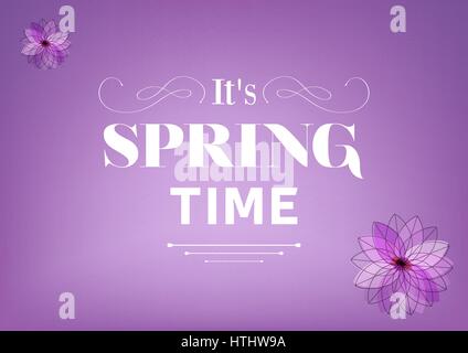 Son temps de printemps Illustration de Vecteur