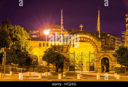 Entrée de l'église Sainte-Sophie de Thessalonique, Grèce Banque D'Images