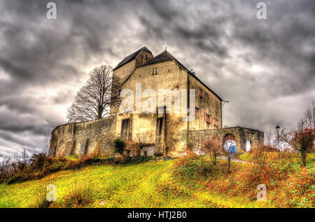 Vue sur le château de Sargans en Suisse Banque D'Images