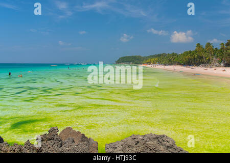 White Beach Boracay, Philippines Banque D'Images