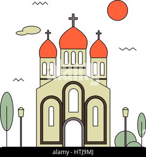 L'icône de l'Eglise orthodoxe Illustration de Vecteur