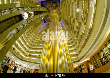 Intérieur de l'hôtel Marriott Marquis Atlanta, Georgia, USA Banque D'Images