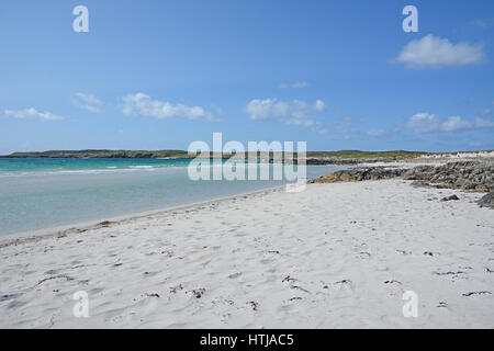 Plage déserte dans le Connemara Comté de Galway Irlande Banque D'Images