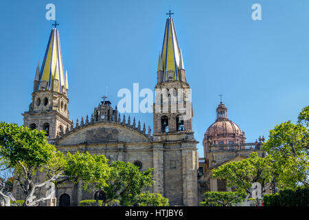 La Cathédrale de Guadalajara - Guadalajara, Jalisco, Mexique Banque D'Images