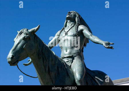 Appel au Grand Esprit Statue - Museum of Fine Arts - Boston (Massachusetts) Banque D'Images