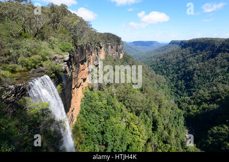 Fitzroy Falls spectaculaire dans le Parc National de Morton, New South Wales, NSW, Australie Banque D'Images