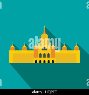 Cathédrale de l'Almudena, Madrid, l'icône de style plat Illustration de Vecteur