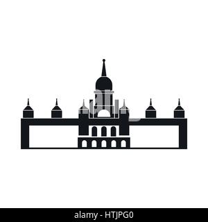 Cathédrale de l'Almudena, Madrid, l'icône de style simple. Illustration de Vecteur