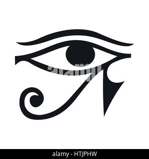 Oeil d'Horus, l'icône de style simple. Illustration de Vecteur