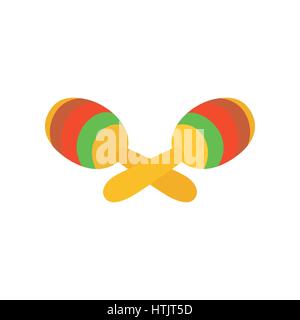 Les maracas, icône de style 3D isométrique Illustration de Vecteur