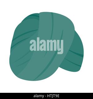 Couvre-chef indien Turban, icône de style 3D isométrique Illustration de Vecteur