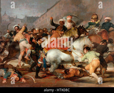 La deuxième de mai 1808 ou la charge des Mamelouks par Francisco Goya 1814 Banque D'Images