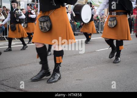 Birmingham, UK. 12 mars 2017 - Le jour de la Saint Patrick. Parade à Birmingham. Credit : Slawomir Kowalewski/Alamy Live News Banque D'Images
