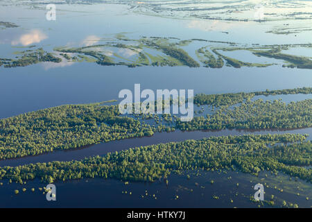 Terrain inondé dans lowlend de Grande rivière Banque D'Images