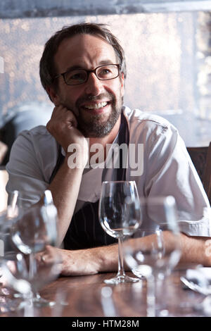 Abergavenny ; Le Hardiwck ; UK. Stephen Terry ; Pays de Galles ; celebrity Chef et propriétaire. Banque D'Images