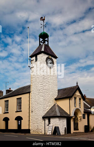 Hôtel de Ville de Laugharne, Carmarthenshire, Pays de Galles, Royaume-Uni Banque D'Images