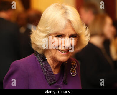 La duchesse de Cornouailles assiste à la réception de la fête annuelle du Commonwealth, organisé par le Secrétaire général du Commonwealth Rt Hon Patricia Scotland QC, au Marlborough House à Londres. Banque D'Images