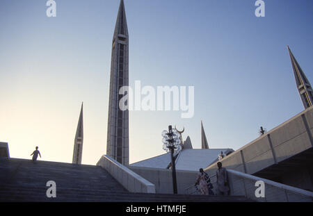 La Mosquée Shah Faisal à Islamabad, Pakistan Banque D'Images