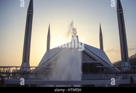 La Mosquée Shah Faisal à Islamabad, Pakistan Banque D'Images