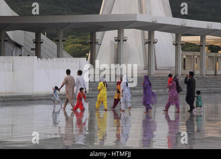 La Mosquée Shah Faisal à Islamabad, Pakistan Banque D'Images