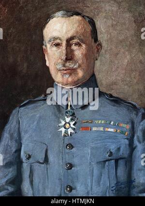 Robert Nivelle (1857-1924) général français. Commandant en chef Décembre 1916 à mai 1917. Remplacé par Pétain Banque D'Images