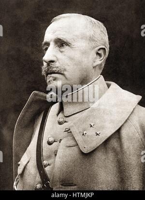 Robert Nivelle (1857-1924) général français. Commandant en chef Décembre 1916 à mai 1917. Remplacé par Pétain Banque D'Images