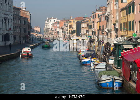 Canal de Cannaregio, Venise Banque D'Images