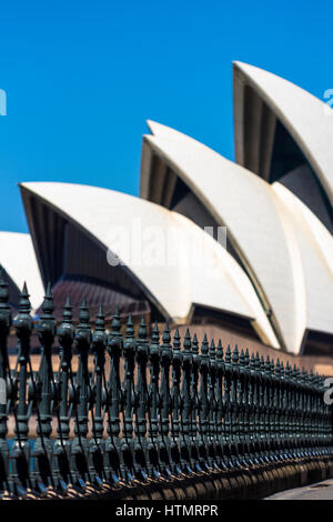 Façade de l'opéra, Sydney Banque D'Images