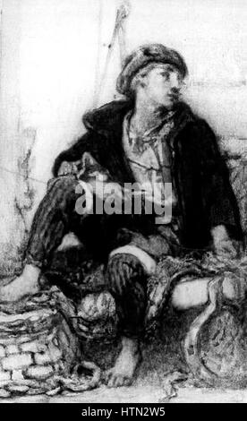 Jaroslav Cermak 1. 8. 1830-23. 4. 1878 - Bretansky rybar Banque D'Images