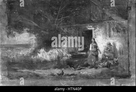 Jaroslav Cermak 1. 8. 1830-23. 4. 1878 - Na zaprazi chalupy Banque D'Images